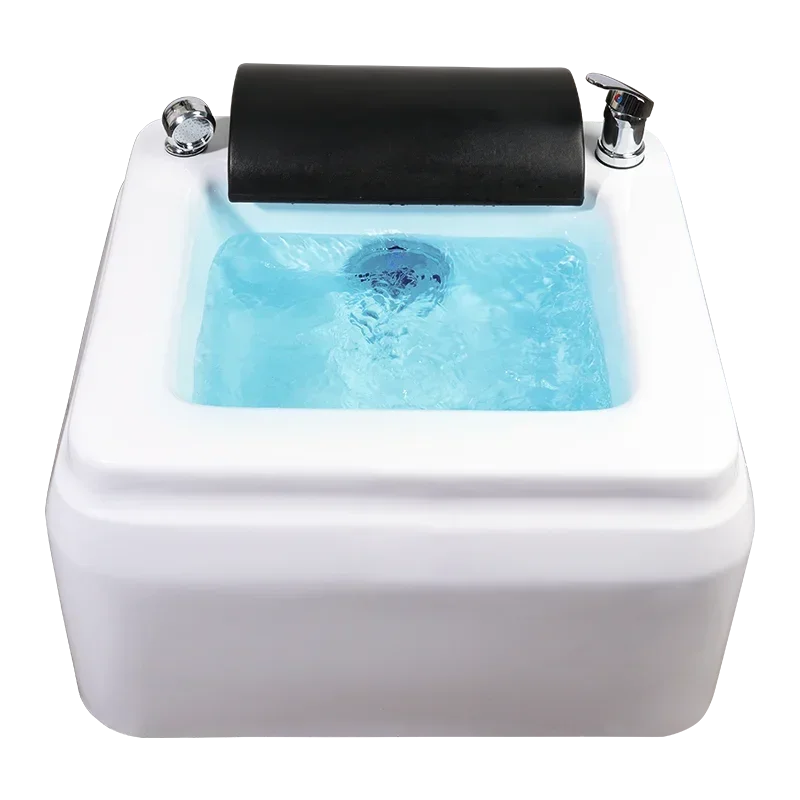 Foot Bath Basin For Beauty Salon Acrylic Massage Surfing Lights Water Foot Therapy Basin Pedicur Bowl Foot Spa Pedicure Machine