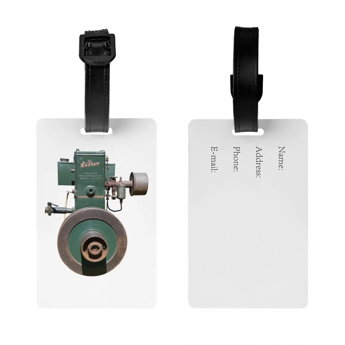 Etykiety do bagażu Lister D, akcesoria do walizek, identyfikator bagażu podróżnego, zawieszka na bagaż, etykieta z imieniem, nazwiskiem i adresem.