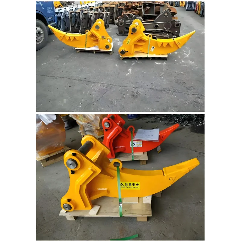 Heavy Duty Ripper Attachment Frozen Ground And Rocky Terrain For 1-90 Ton Excavators BUOCHUANG
