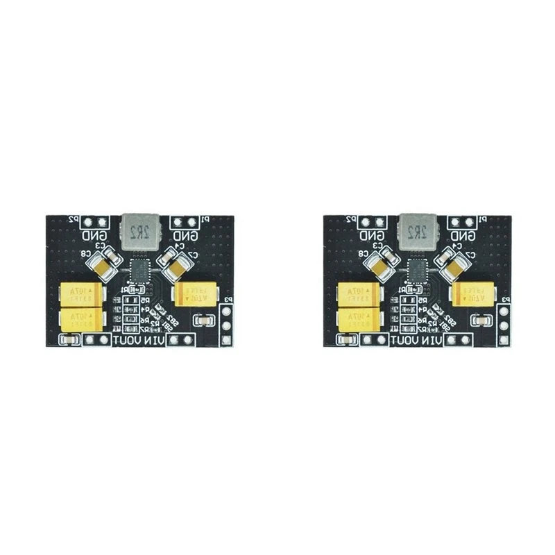 T23C 2X TPS63020 Automatic Buck-Boost Step Up Down Power Supply Module Lithium Battery Low Ripple Voltage Converter 4.2V