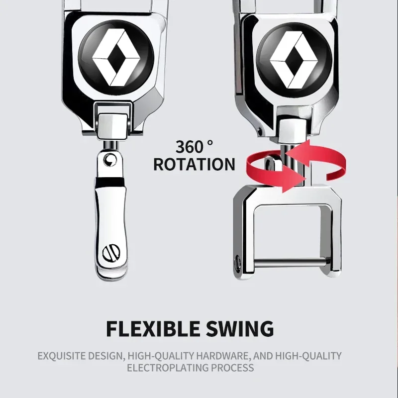 حلقة مفاتيح تصفيف السيارة من سبائك الزنك ، قلادة سلسلة مفاتيح ، ملحقات لرينو ميجان ، كليو ، كادجار ، كابتشر ، ذات مناظر خلابة ، لوجان ، توينجو ، تويسمان
