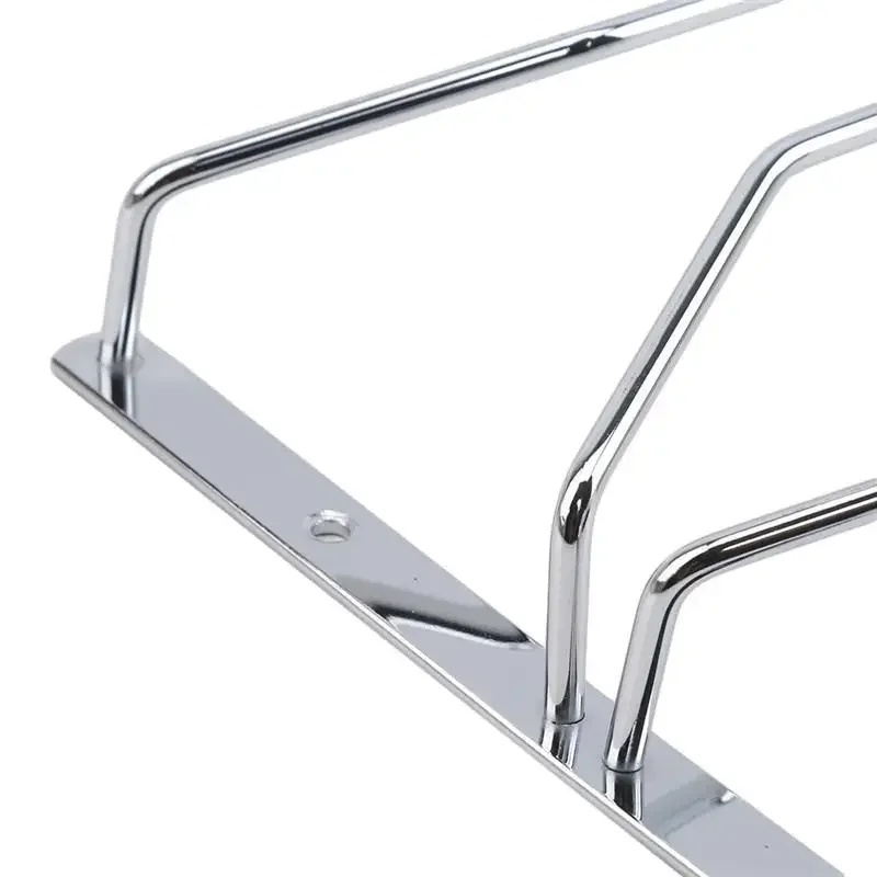 New Red Wine Glass Goblets Hanger Rack Upside Down Stemware Home Bar Pub Holder Stainless Steel Shelf Organizer