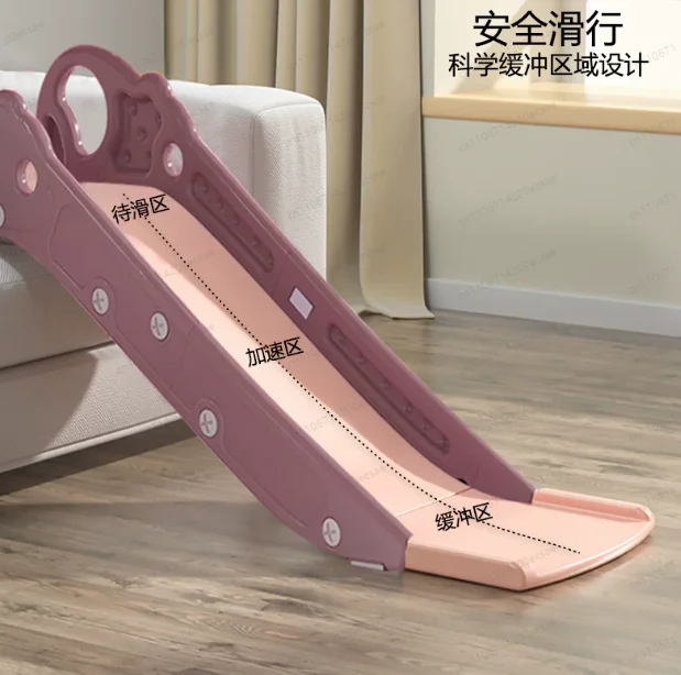 Foldable Kids Slide Adjustable Climbing Slide for Bed Sofa Stair Kids Toddler Slide Climber Toy Playground Playset Indoor