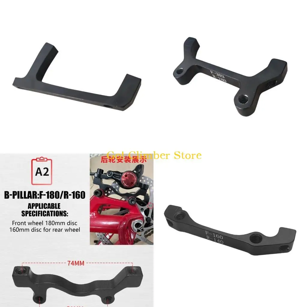 Q84C Mountain Cycling Brake Adaptors Bracket Mount Clamp Bicycles Disc Brake Bracket Mount Clamp Bikes Disc Brake Adapter