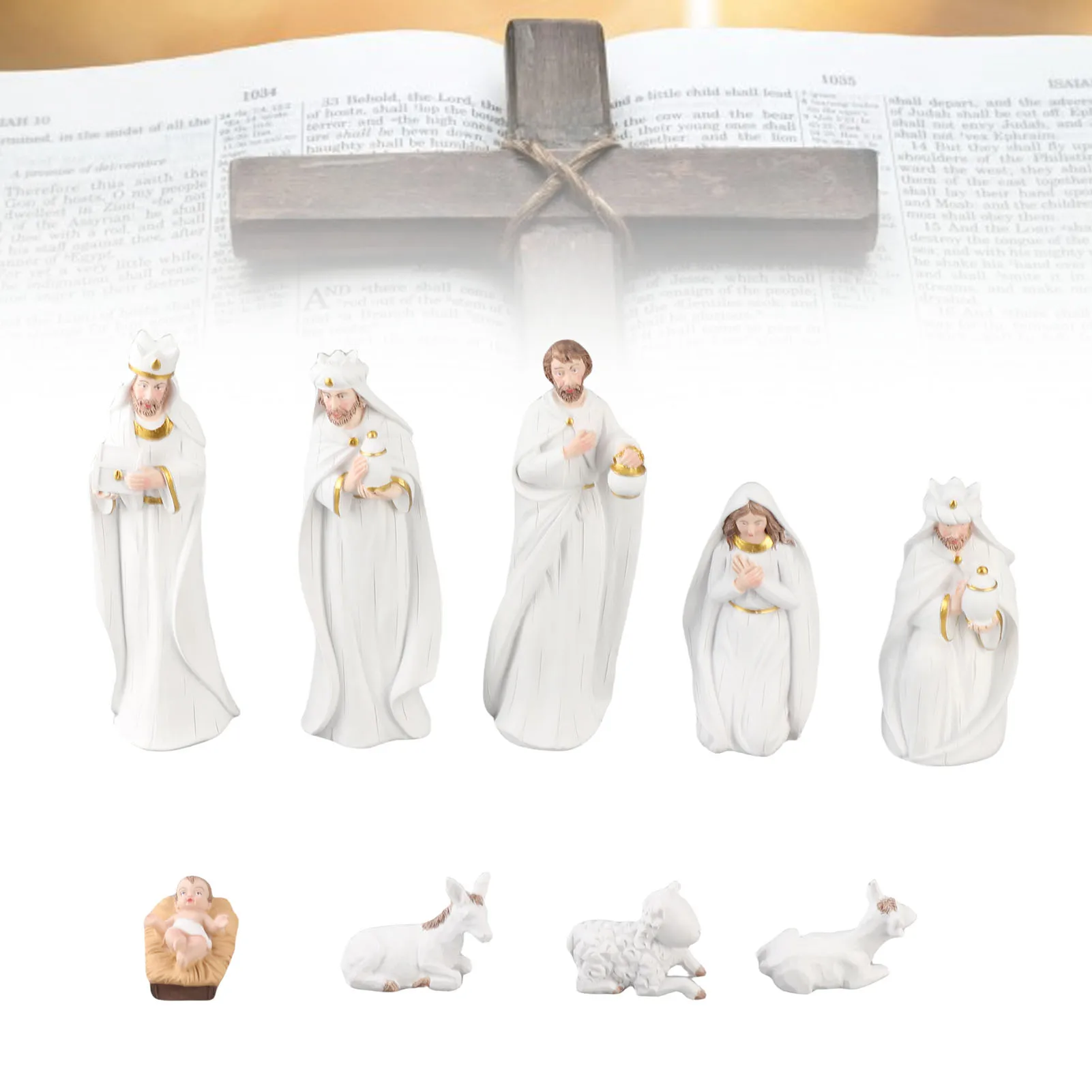 

Christmas Decorations Christmas Manger Set Decorations Resin Crafts Christmas Manger Set Nativity Scene Set Manager Nativity Set