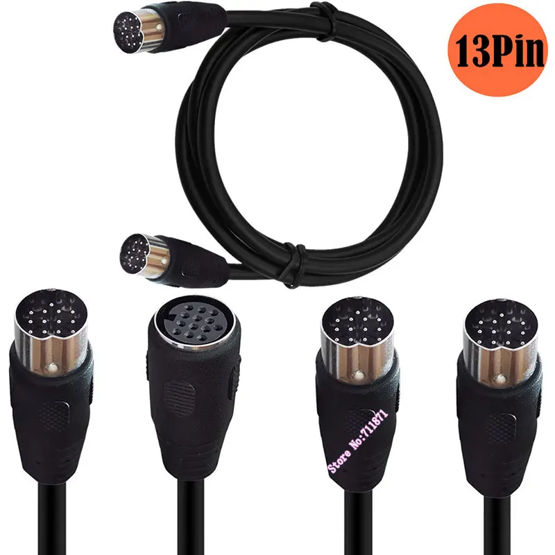 13 игольчатых отверстий DIN Мужской Женский Аудиокабель Шнур 13Pin Din между мужчинами Линия 13P Din Мужской-Женский Удлинитель Линия 13p