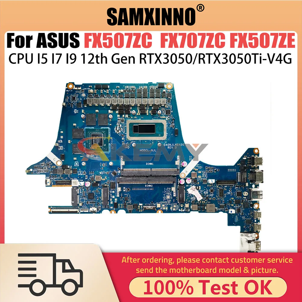 FX507ZC Mainboard For ASUS FX707ZC FX507ZE FX707ZE FX517ZC FX517ZE TUF507Z TUF517Z FX507Z FX517Z Laptop Motherboard V4G