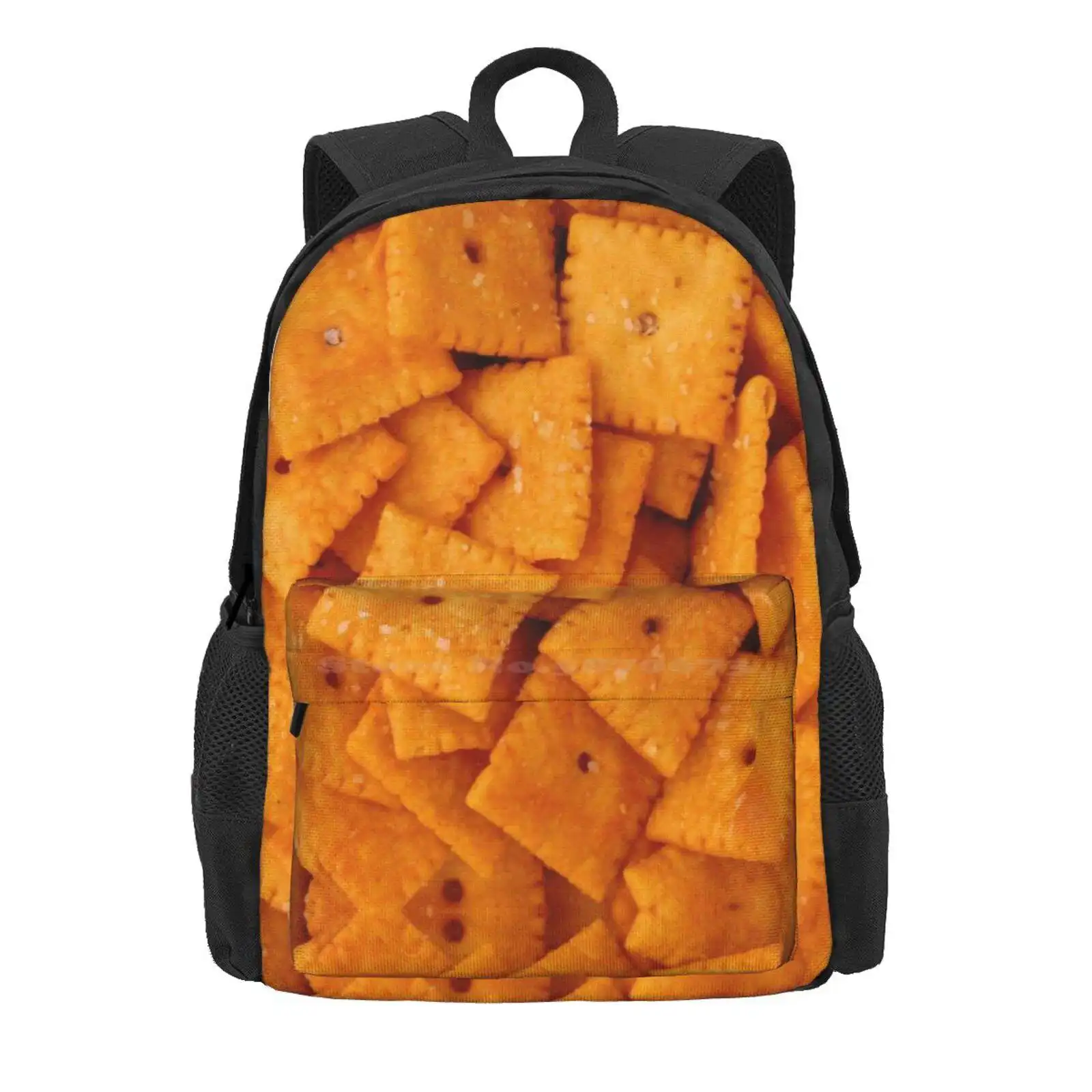 Chez Its Hot Sale Schoolbag Backpack Fashion Bags Camp Crackers Chez Its Cheez Cheese Food Yum Snacks Junk Chips Puff Hot All