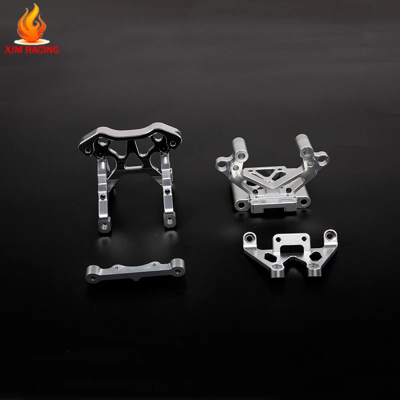 Conjunto de cabeça frontal em massa de metal e alumínio cnc para 1/5 hpi rofun baha rovan km baja 5b 5t 5sc rc peças de brinquedos de corrida de carro