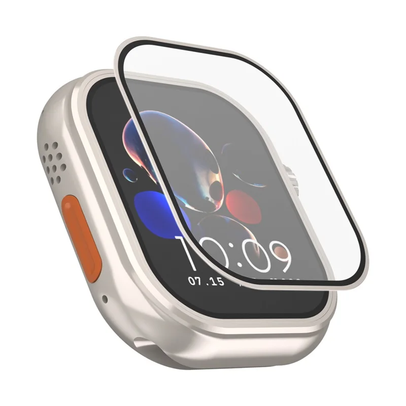 Silk Print Tempered Glass Film For Apple Watch Ultra 3 2 1 49mm 9H Hardness Anti Scratch Bubble Free