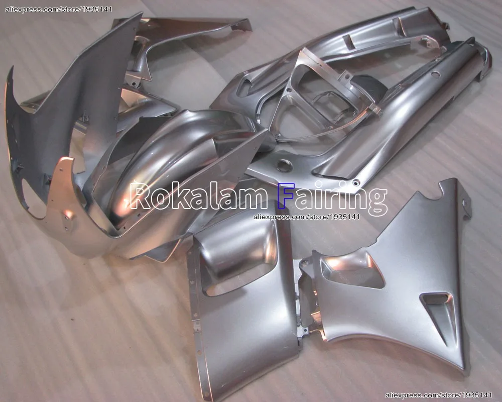 For Kawasaki Ninja ZZR400 ABS Cowling Part 1993-2003 ZZR 400 93-03 ZZR-400 Fairing Full Silver Set (Injection molding)