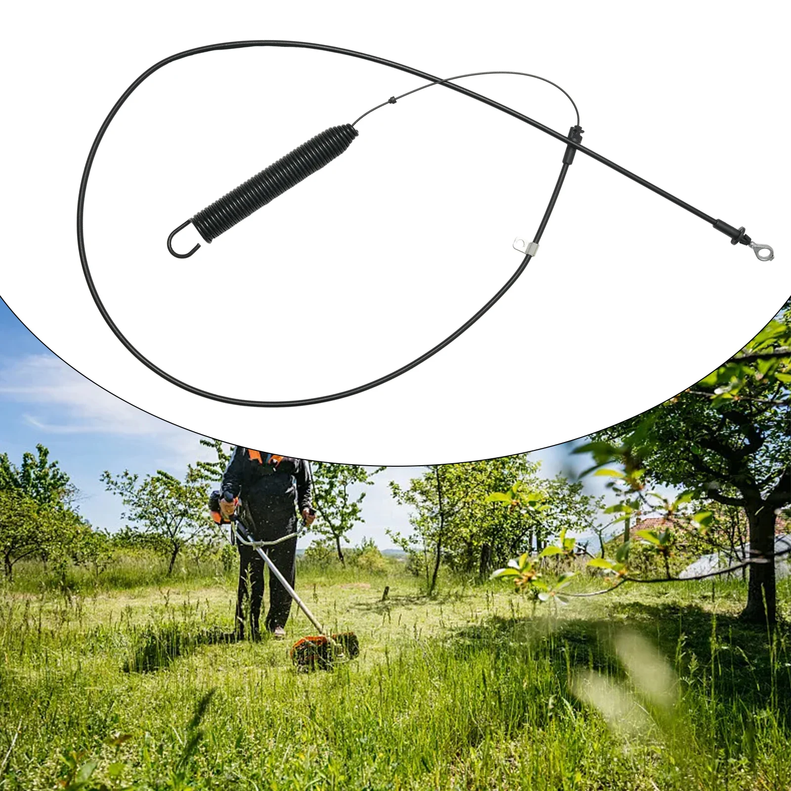 

Запасной кабель управления для газонокосилок E100 E110 E120 E130 L100 L105 L107, артикул GY22387, изготовлен из пластика и металла.