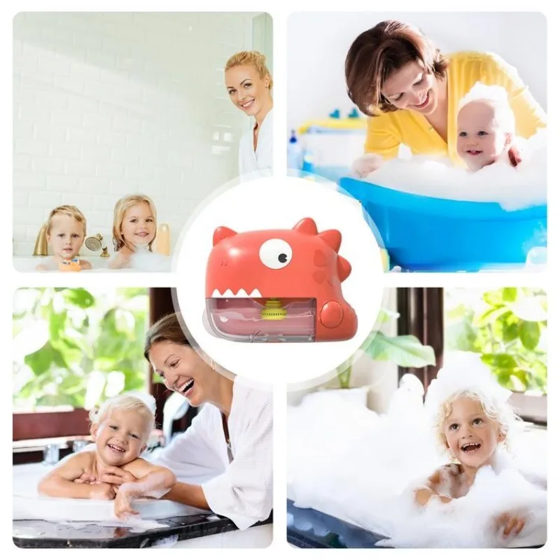 Automatische bubbelbadmachine - Cartoon badkuip bubbelspeelgoed voor kinderen, geschikt voor kinderen van 3-5 jaar, leuk badtijdcadeau
