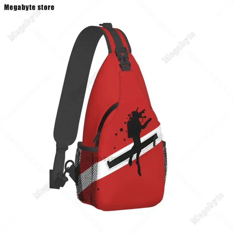 Scuba Dive Crossbody Sling Backpack Men Custom Diving Diver Shoulder Chest Bag for Cycling Camping Daypack