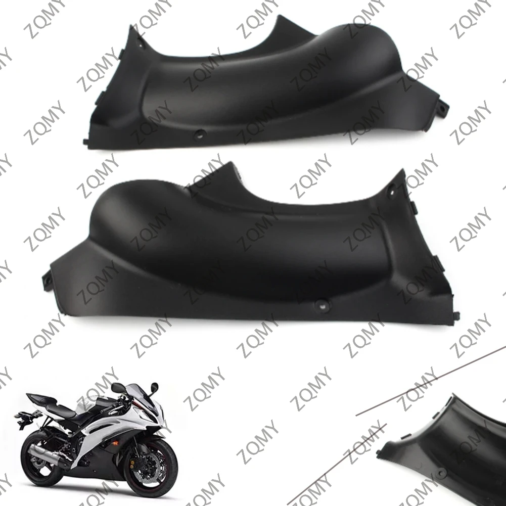 2Pcs/Pair Motorcycle Air Duct Cover Fairing Cowl Panel Left Right Side For Yamaha YZF600R 1996-2006 Unpainted Black