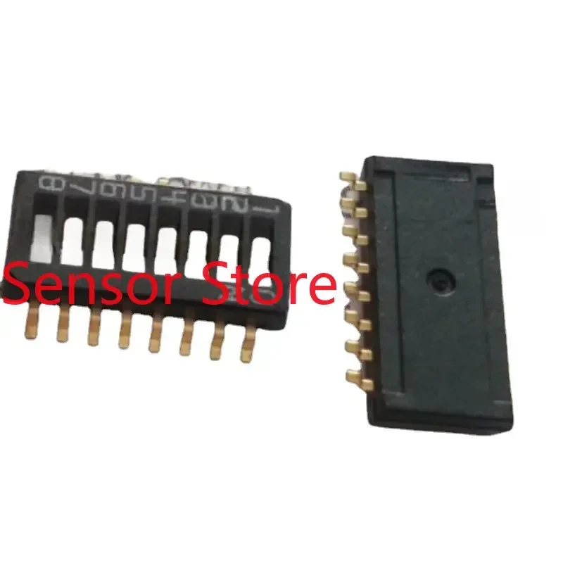 

10PCS 8-way 8P Dip Switch 1.27 Feet Away From Black High-quality Gold-plated Feet.