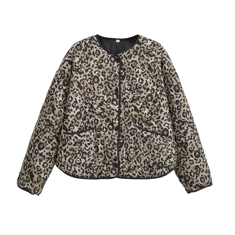 

Leopard Women's Outerwears 2025 Spring Autumn Winter Printed Jacket Coats Ladies Fashion Casual Elegant Long Sleeve Coats