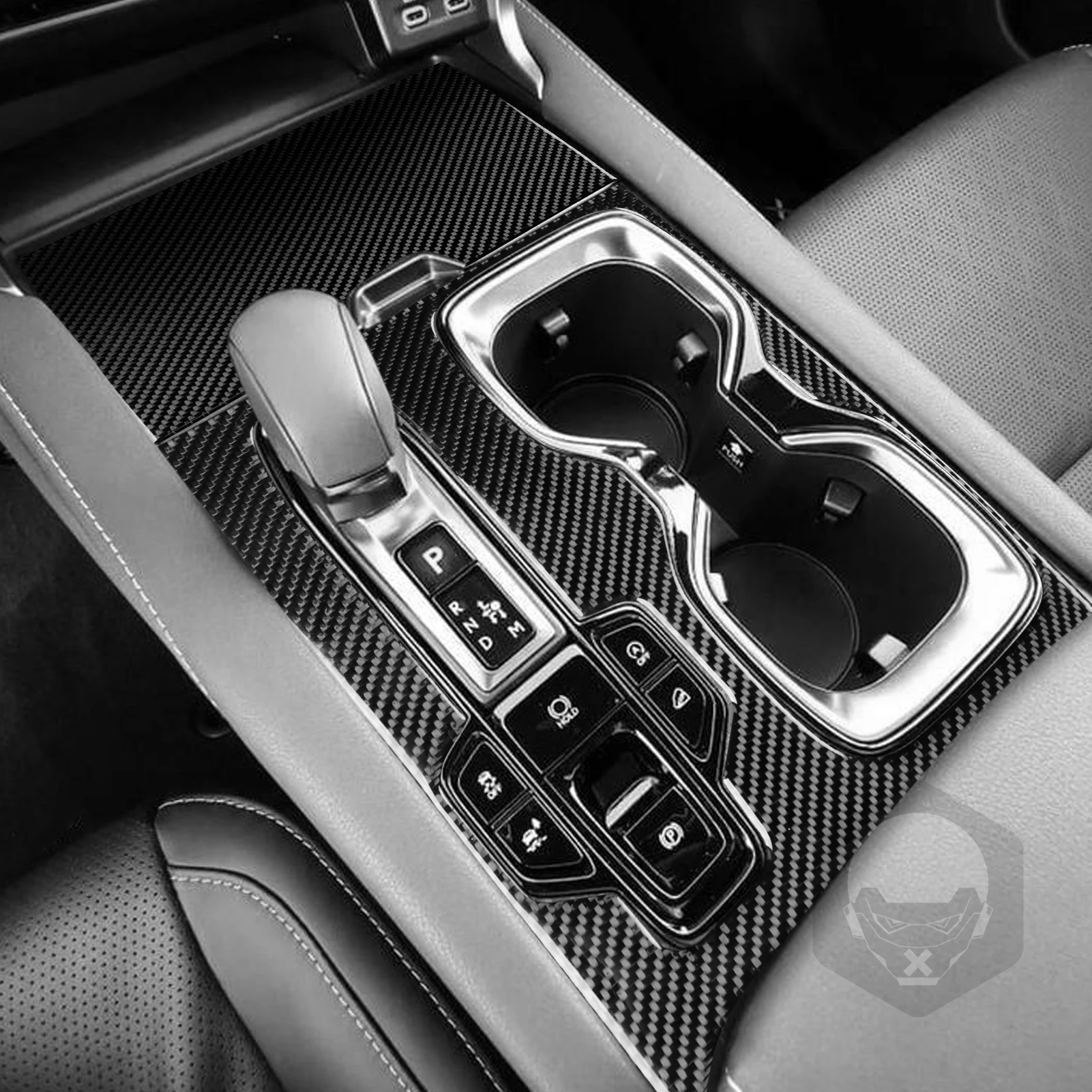 Real Carbon Fiber Car Accessories Gear Shift Set Trim Cover Soft Sticker For Lexus RX300 RX350h RX500h 2023 2024 2025 2026