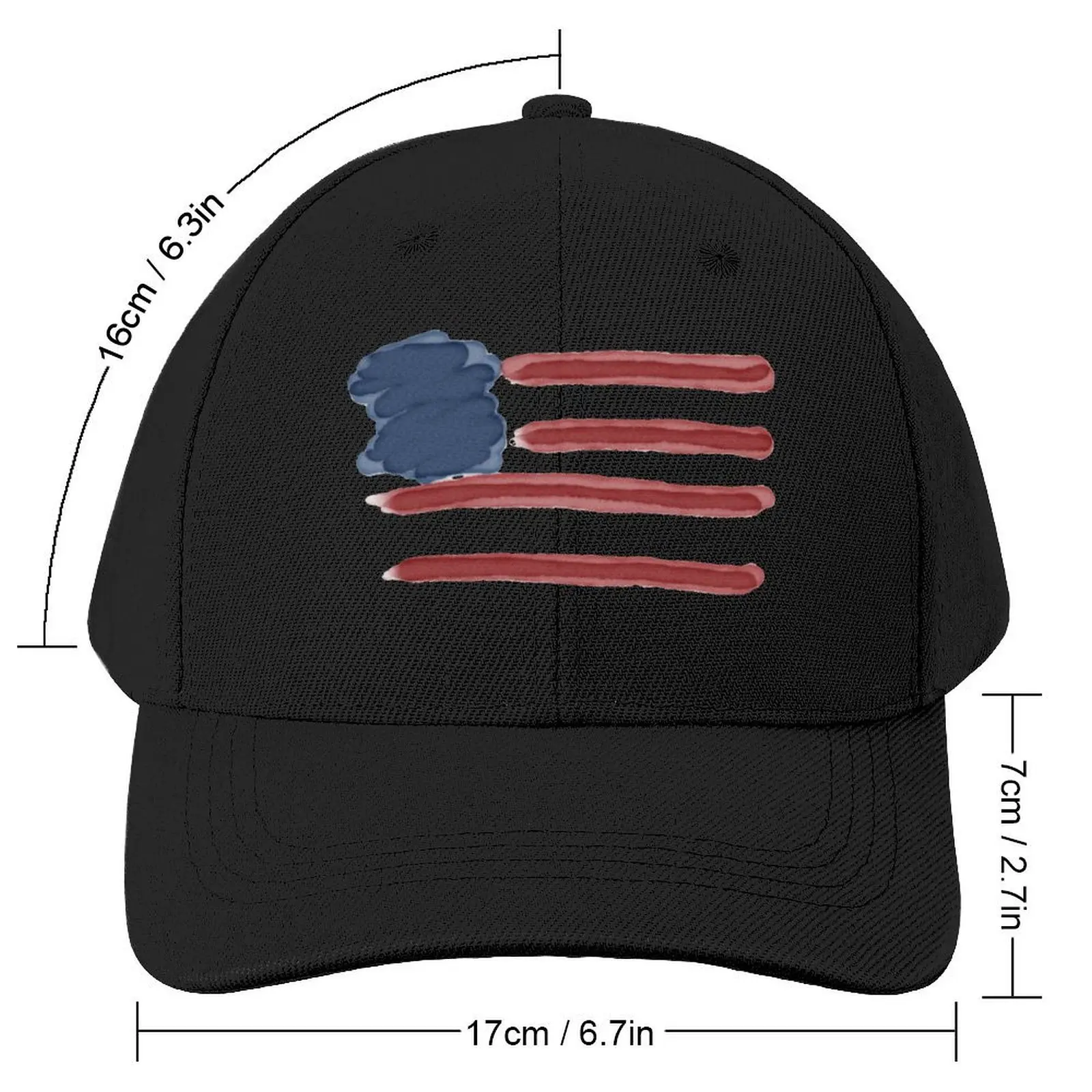 Minimalist Modern American Flag Art Baseball Cap Icon Dropshipping Sports Cap Boy Women's