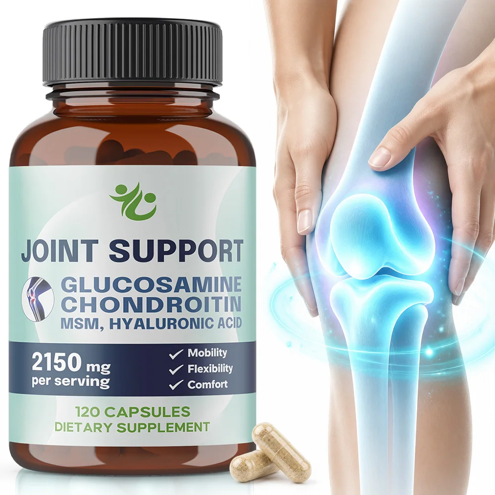 Glucosamine Chondroitin MSM - Joint Support Supplement for Men and Women, Relieve Joint Discomfort, 120 Capsules