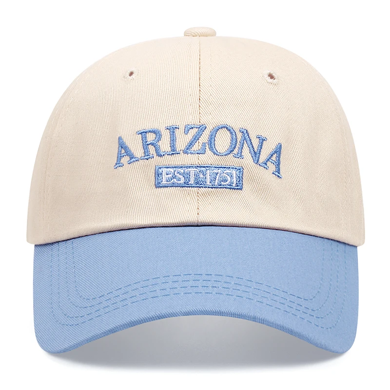 Fashion ARIZONA Letter Embroidered Baseball cap Summer Adjustable Sunshade Cap Football Cap Street Dance Hip-hop Cowboy Hat