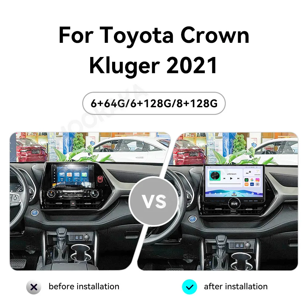 11.5' Single knob Android Auto Carplay Radio For Toyota Crown Kluger 2021 Multimedia Navigation Stereo Receiver player Head Unit