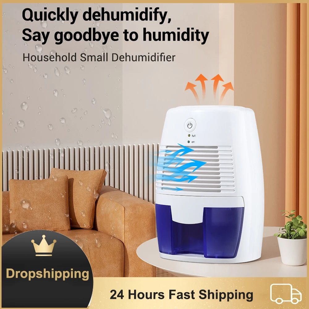 

Portable Air Dehumidifier Mute Mini Air Dryer Purifier Moisture Absorber Machine For Home Closet Bedroom Wardrobe Desiccant