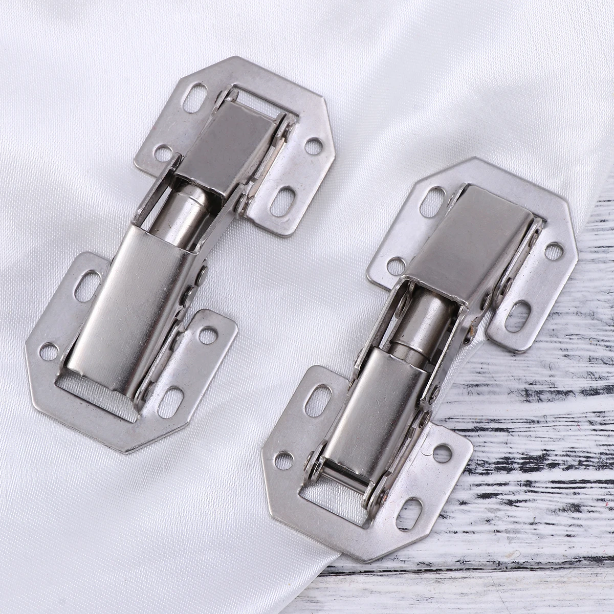 

5 pcs Stainless Steel Cabinet Door Hinges Heavy Duty Hydraulic Furniture Concealed Durable StablerFixation WearResistant
