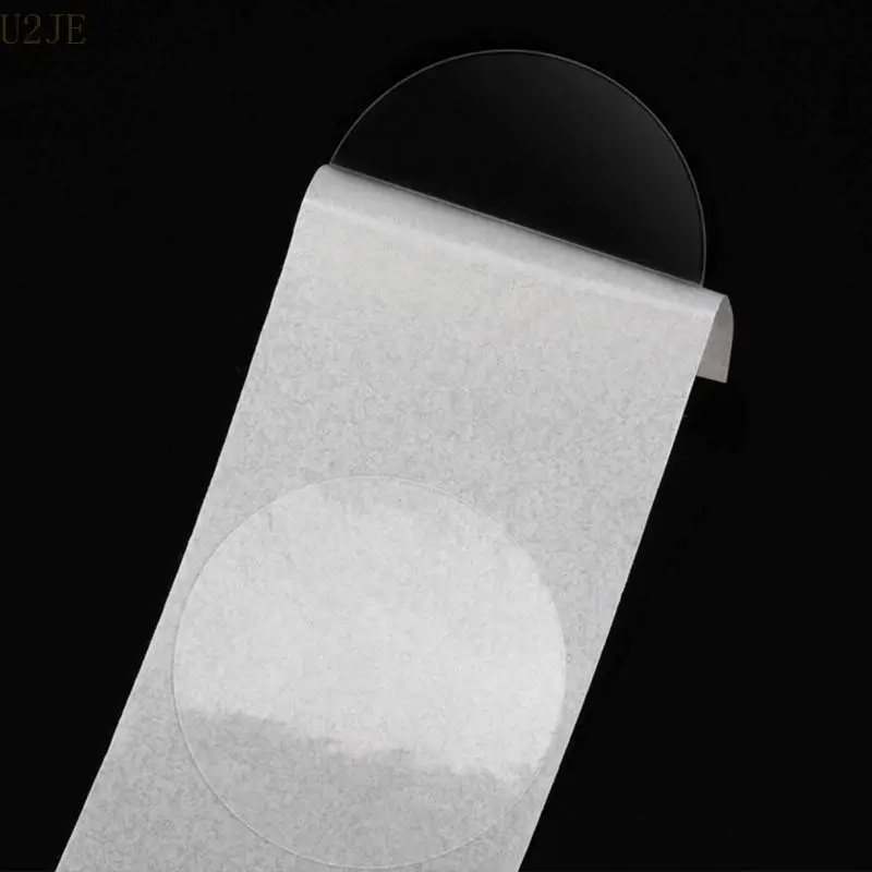 u2je 500counts ملصق ختم مستدير ملصق ملصق ملصق PVC واضح