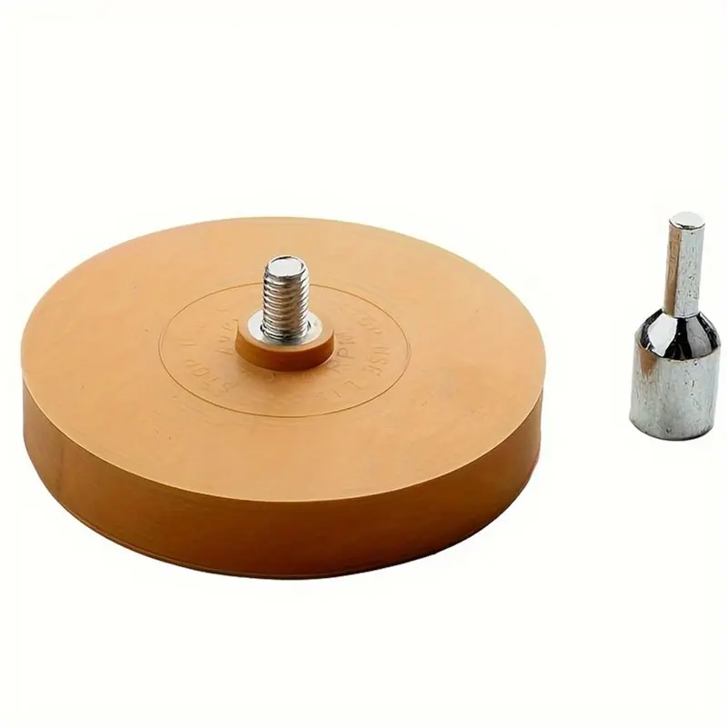 HLZS-Vinyl Tapes Sticker Remover 3.5 Inch Decal Remove Tool Eraser For Pinstripe Removal For Drill Rubber Wheel