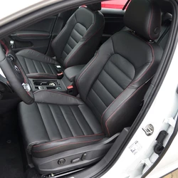 For Volkswagen VW Golf 7 GTI 2016 2017 2018 2019 Vegan Nappa Leather Custom Car Seat Covers Set Interior Protector Accessories
