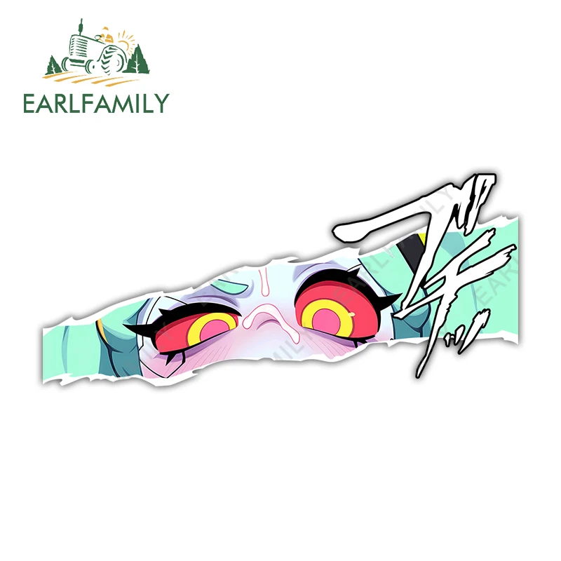 

EARLFAMILY Rebecca Eyes Tear Car Stickers Reflective Motorcycle Helmet Decals DIY Suitable for Car Wiper Door Window Stickers