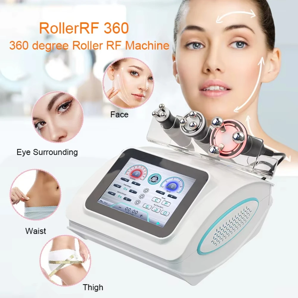 

Body Slimming Contouring Cellulite Removal Radio Frequency RF Anti-aging Wrinkle Roller RF 360 Degree Rotating Machine