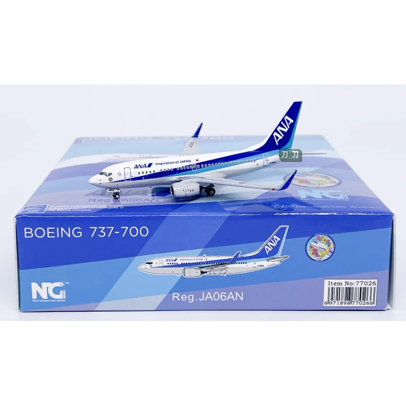 NG 1/400 مقياس ANA B737-700 JA06AN محاكاة يموت الصب سبيكة نموذج طائرة تحصيل ديكور