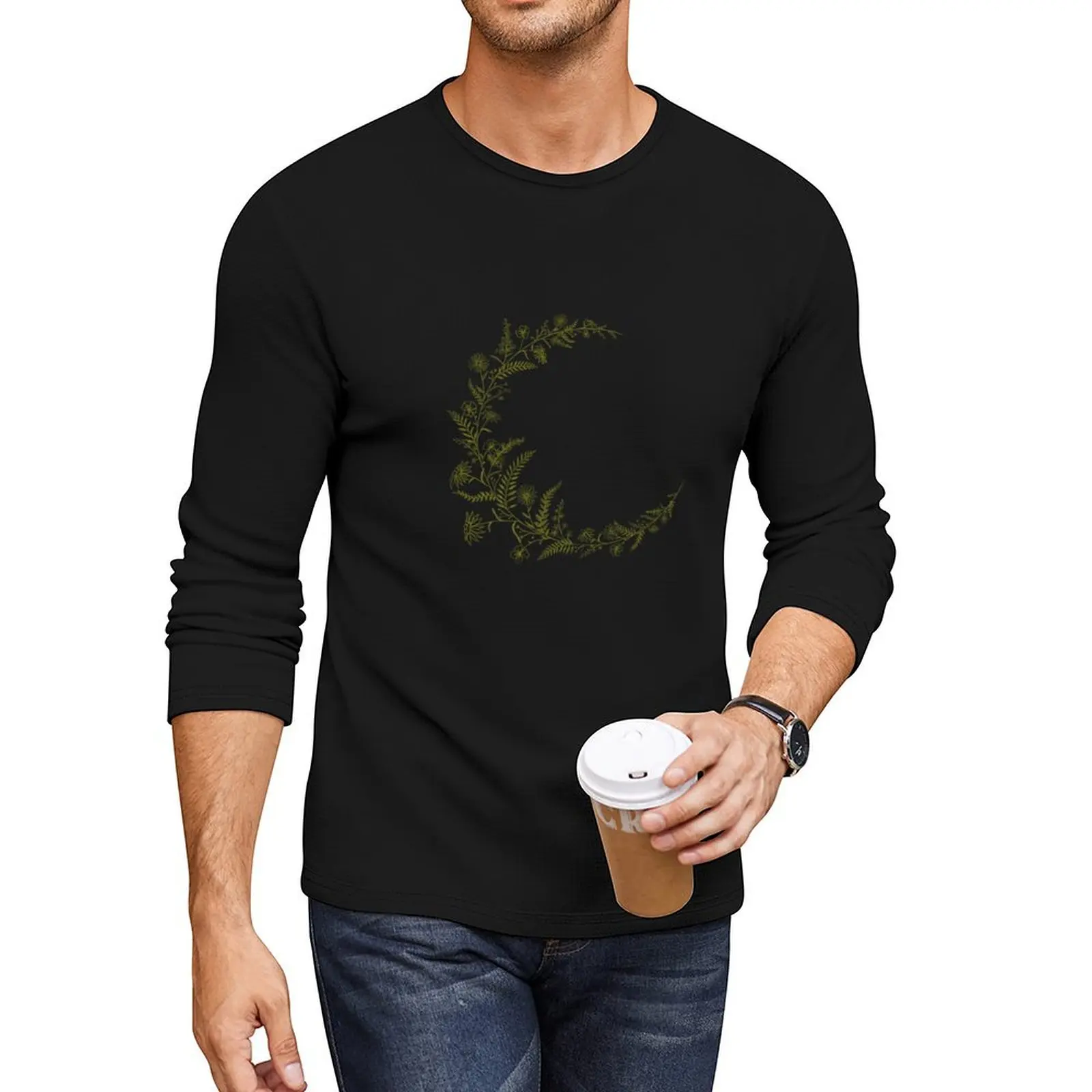 Floral - Blossom Circle Long T-Shirt plus size tops mens t shirts