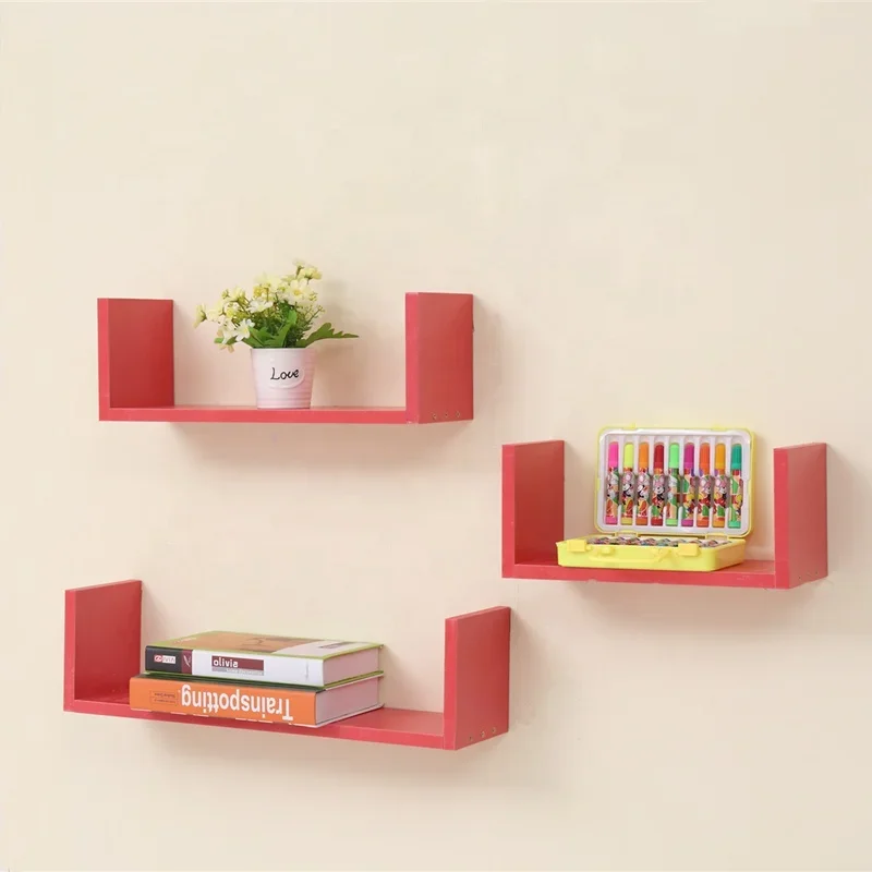 

#For Ledge Set Decorative Wooden Ledge Set 3 U-Cube White Floating Shelves