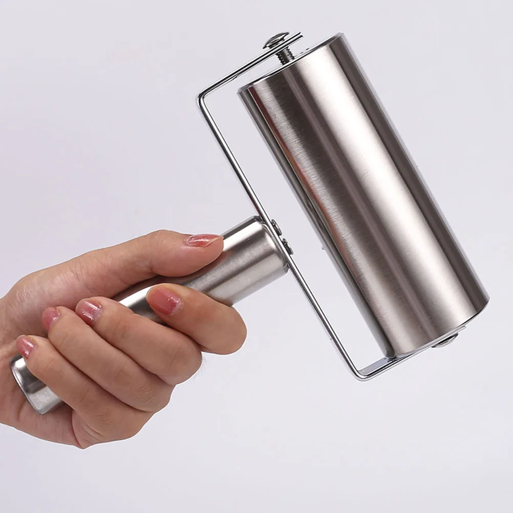 

Stainless Steel Rolling Pin Silicone Baking Mat Bread Roller Nonstick Gadget Pastry