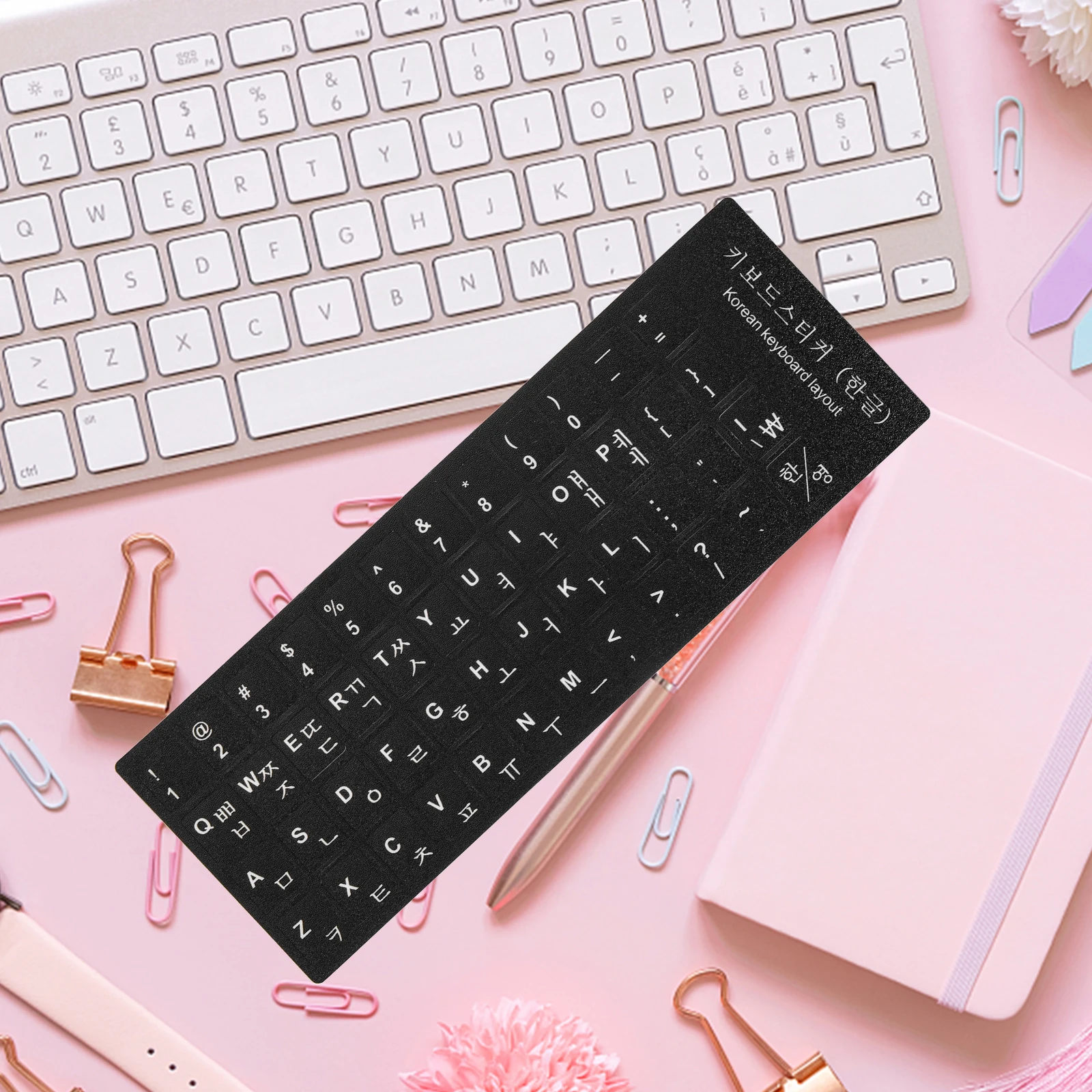 

10 Pcs Keyboard Stickers Cover Skin Korean Computer Covers for Laptop Pvc Letters Office