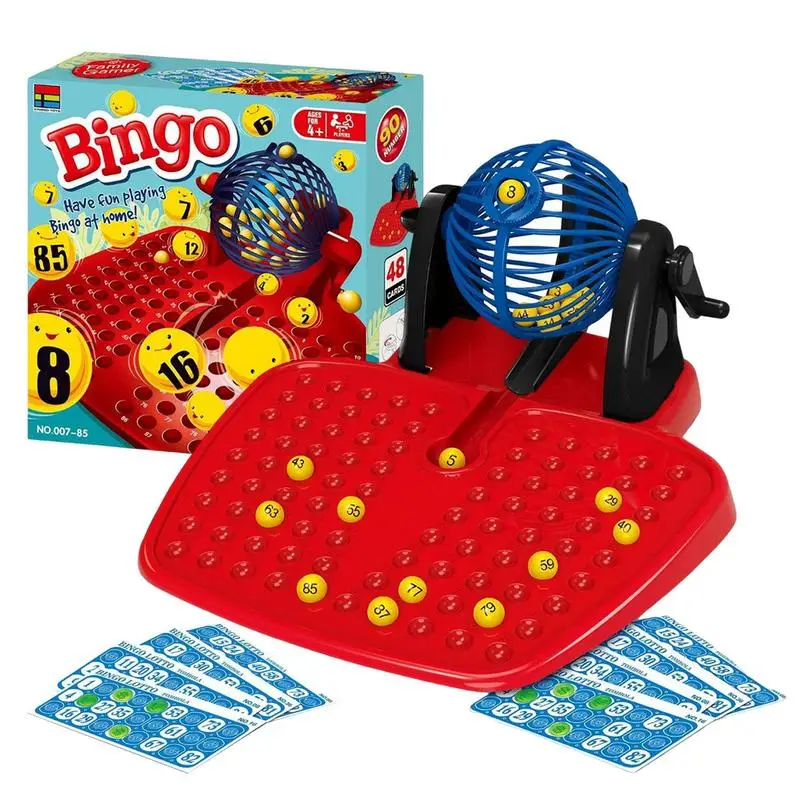 Kids Toys Bingo Game otto Lottery Number Machine Family Party Table Game Funny Simulation Jackpot Shaker Toy Bingo Game Machine