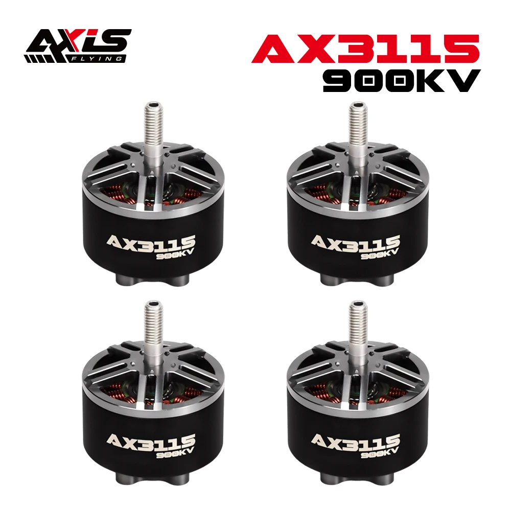 

4PCS AxisFlying AX3115 900KV 3-6S Brushless Motor Compatible 9-10 inch propellers for RC Multirotor X-Class FPV Drone