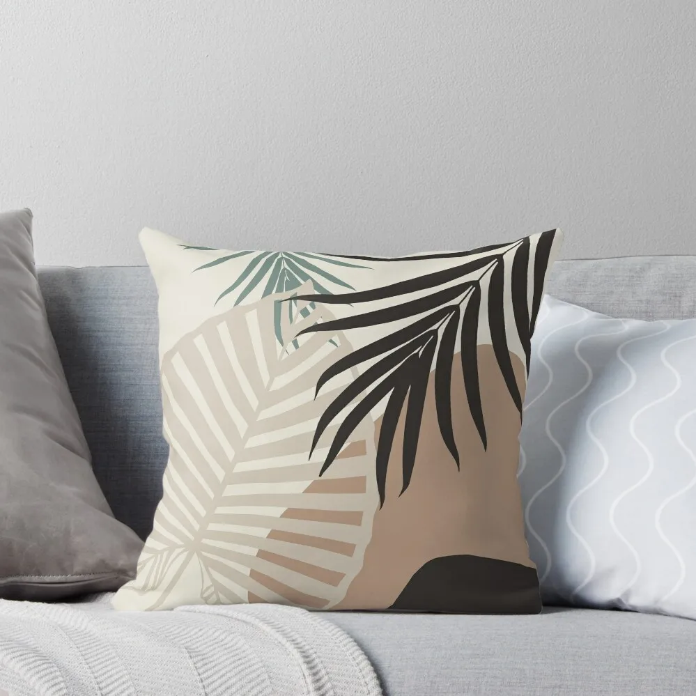 Minimal Tropical Palm Leaf Finesse #1 #tropical #decor #art Throw Pillow Christmas Throw Pillows Covers New year