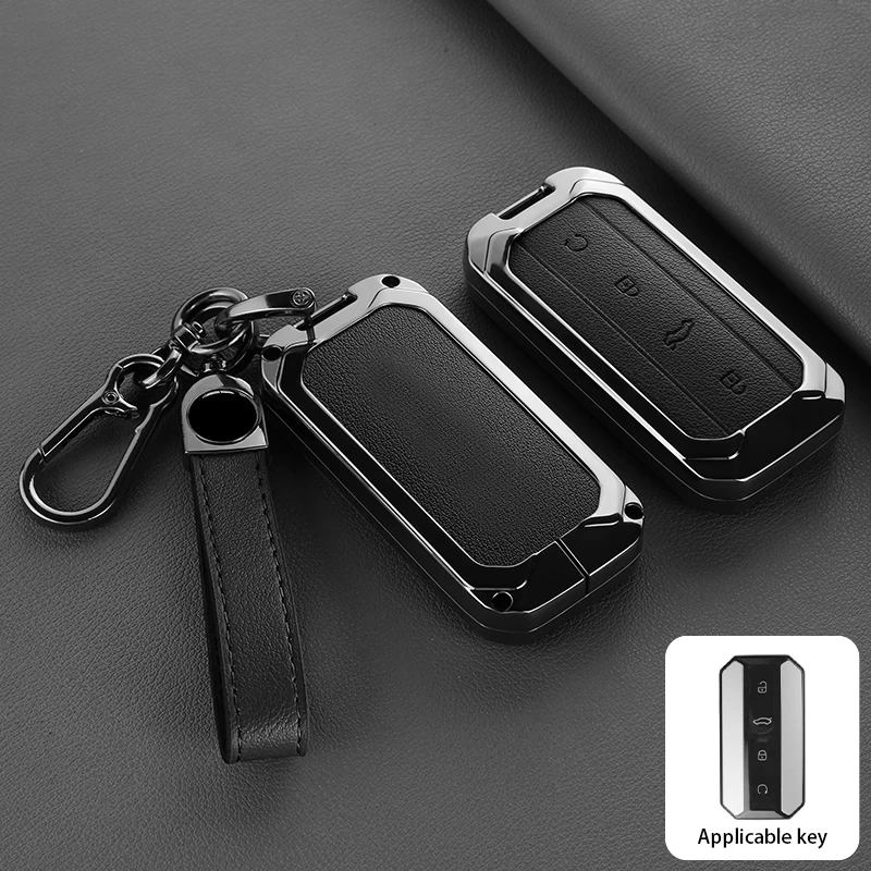 Jaecoo 2023-2026 J7 2WD AWD PHEV Premium Car Key Case Remote Control Protective Case Keychain Accessories Zinc Alloy Key Case