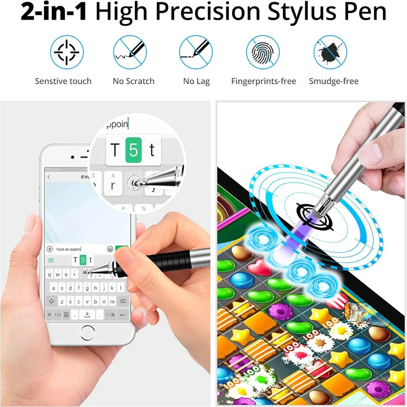 Touch Pen for iPhone iPad Stylus Capacitive Pen Handwriting Tablet Screen Pen Universal for Android IOS Rose Gold Silver 9 Color view 6