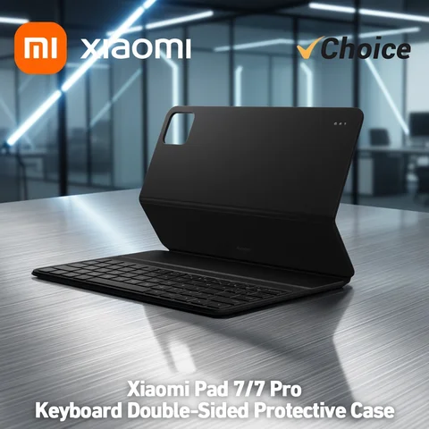 Original Xiaomi Pad 7/7 Pro Keyboard Double-Sided Case English 64-key For Mi Tablet 7/7Pro Magnetic Keyboard PU Protective Cover