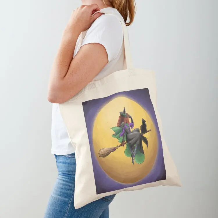

Witch’s Moon Tote Bag large size bags canvas tote bags sac pour femme