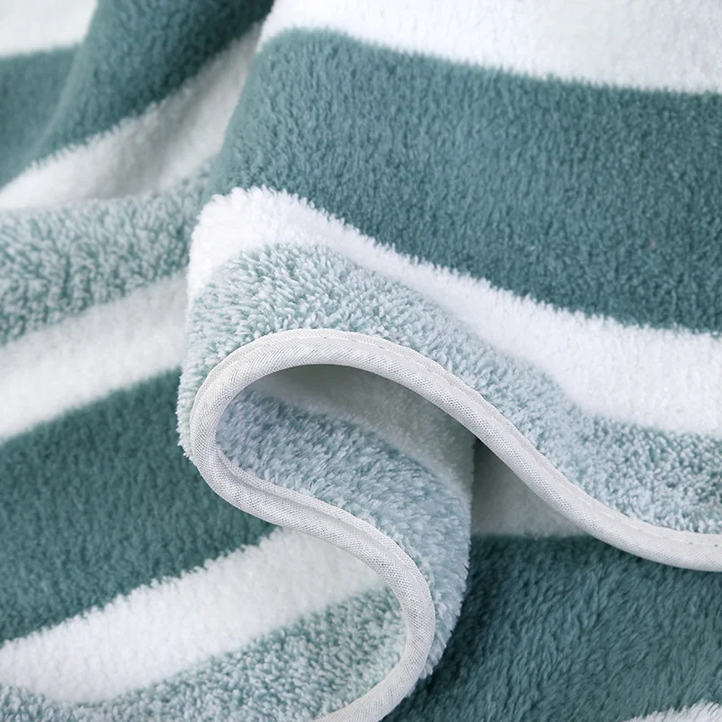 Striped Pattern Towel Set Soft Hand Towel Bath Towel Quick Drying Absorbent Towels For Bathroom