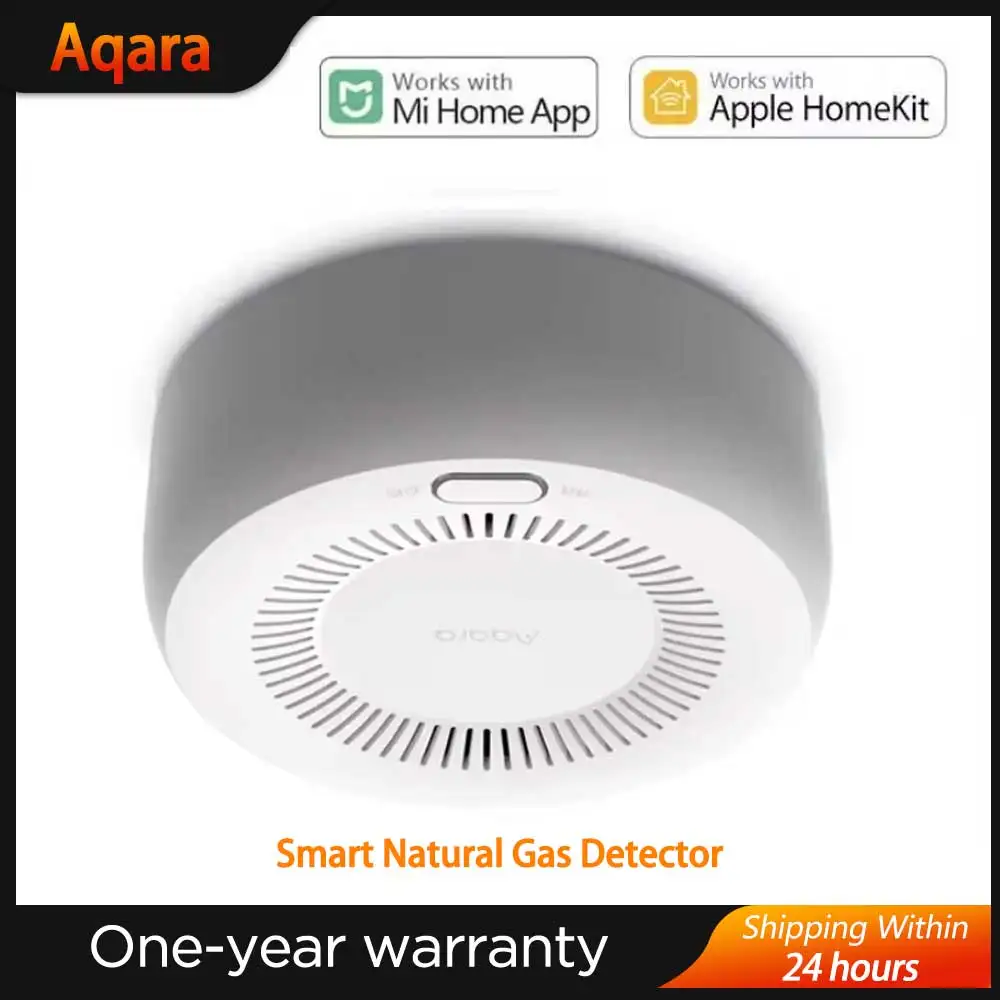 Aqara inteligente detector de gás natural zigbee alarme vazamento gás ligação inteligente segurança em casa inteligente para xiaomi casa homekit