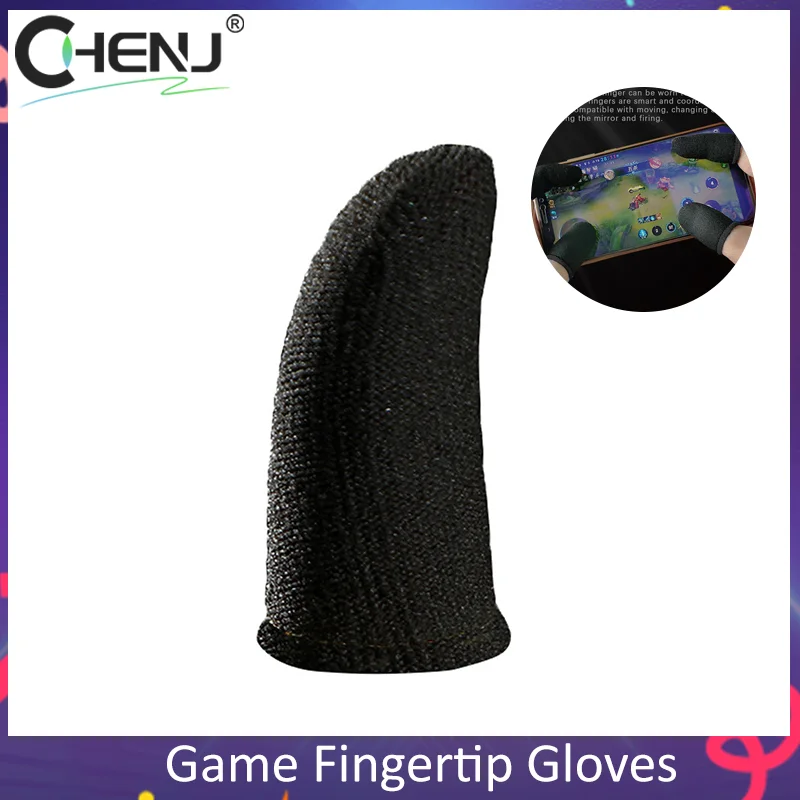 

8 Pair/16pcs Game Fingertip Gloves Sweatproof Anti-slip Touch Screen Finger Sleeve Breathable Gaming Finger Cots For PUBG Mobile
