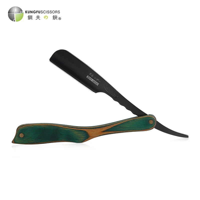 Barbeiro Folding Shaving Knife para homens, aparador de pêlos manual, barbeador, lâmina reta, corte de cabelo