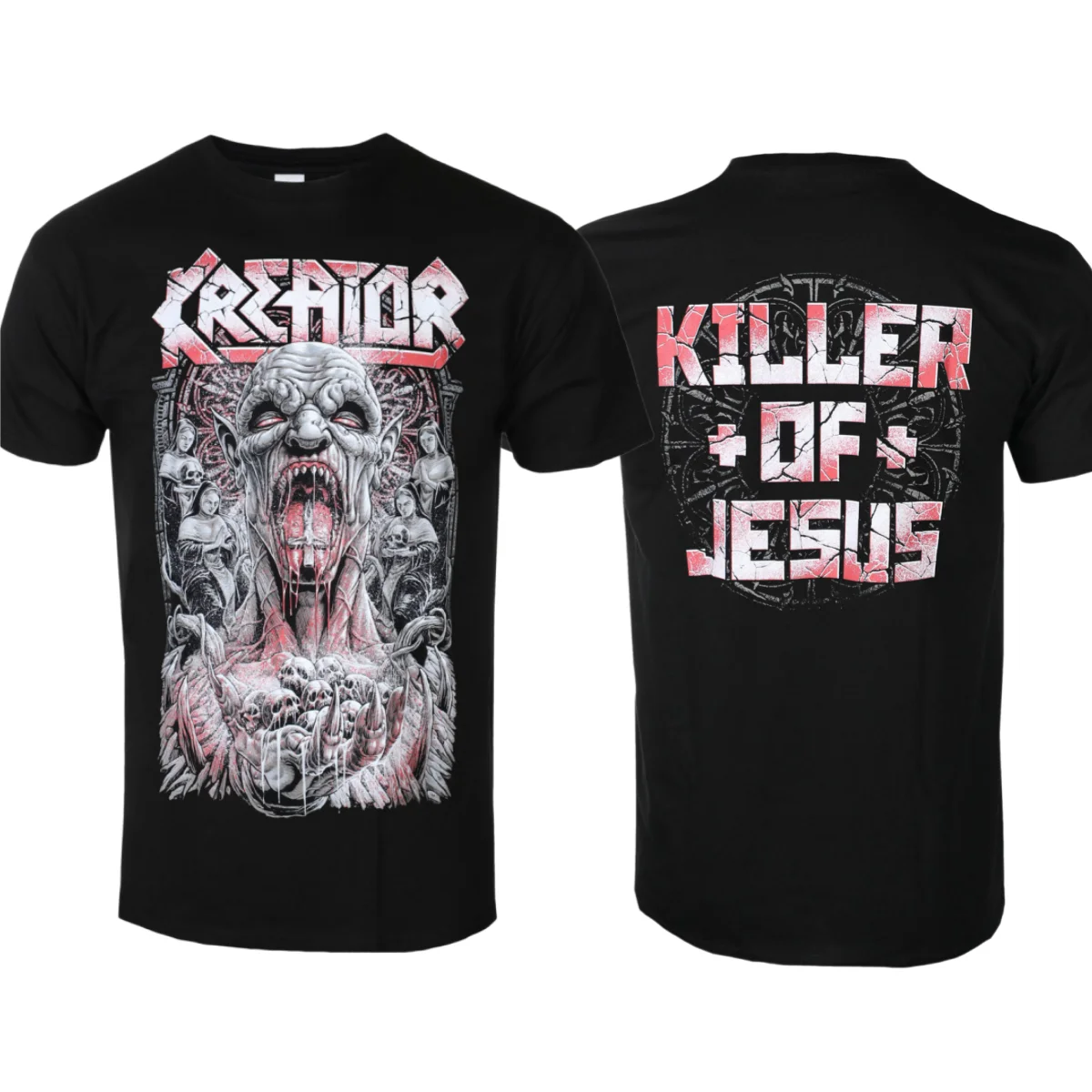 Kreator - Satan Witchcraft Printed T-shirt - Thrash Metal Band Style Daily T-shirt - Suitable for Both Men and Women
